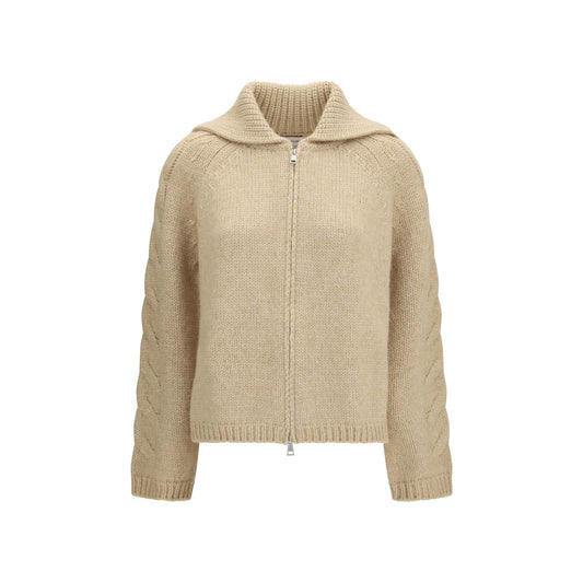 Beige Alpaca Vicugna Pacos Cardigan