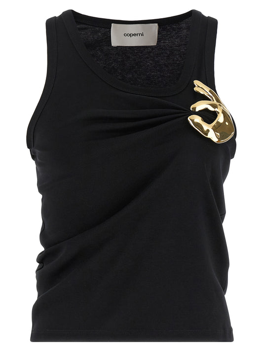 Black Cotton Tank Tops