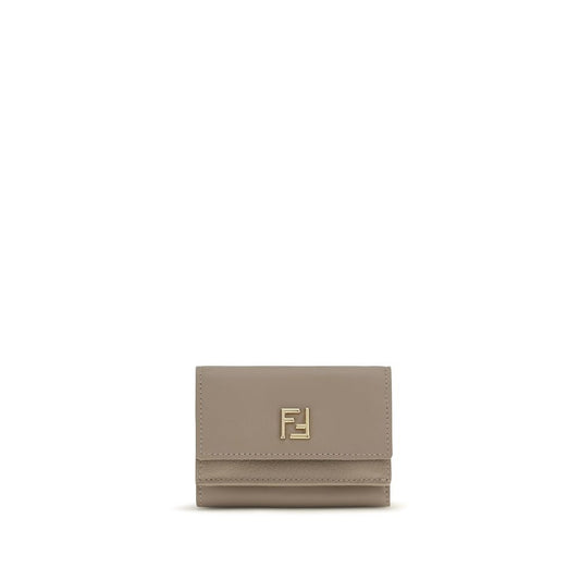 Beige Calf Leather Bos Taurus Wallet