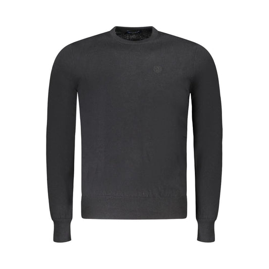Black Fabric Men's Sweater
