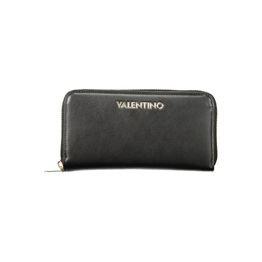 Black Polyurethane Women's Wallet