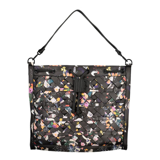 Black Polyurethane Women's Backpack