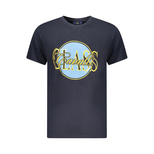 Blue Cotton Men's T-Shirt