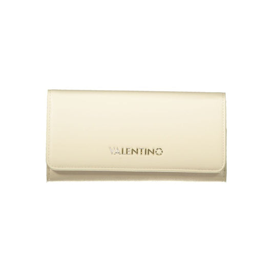 Beige Polyurethane Womens Wallet