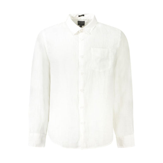 White Linen Mens Shirt