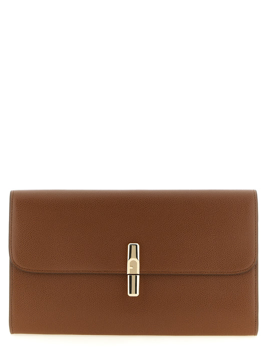Brown Calfskin Clutch Bag