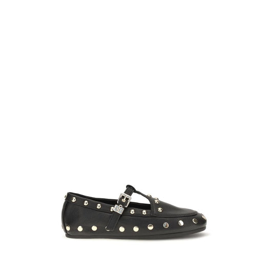 Black Recycled Polyester Ballet Flats