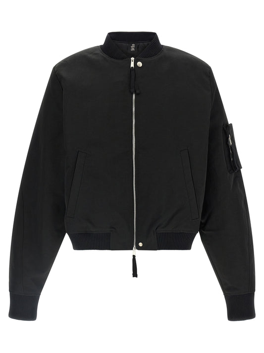 Black Recycled Polyamide Bomber