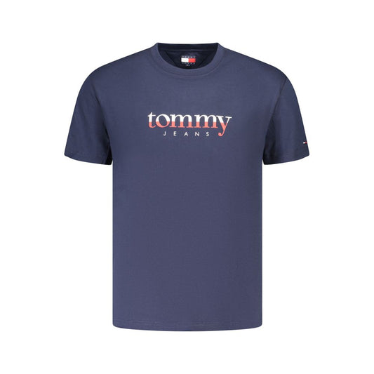 Blue Cotton Men's T-Shirt