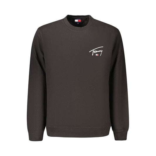 Black Cotton Men's Sweatshirt