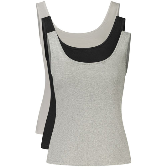 Black Cotton Womens Tank Top