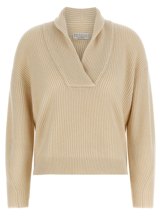 Beige Cashmere Cardigan