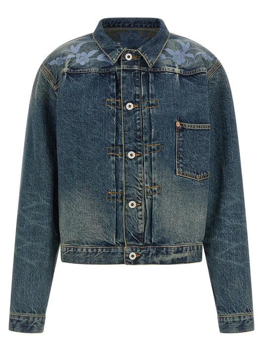 Blue Cotton Denim Jacket