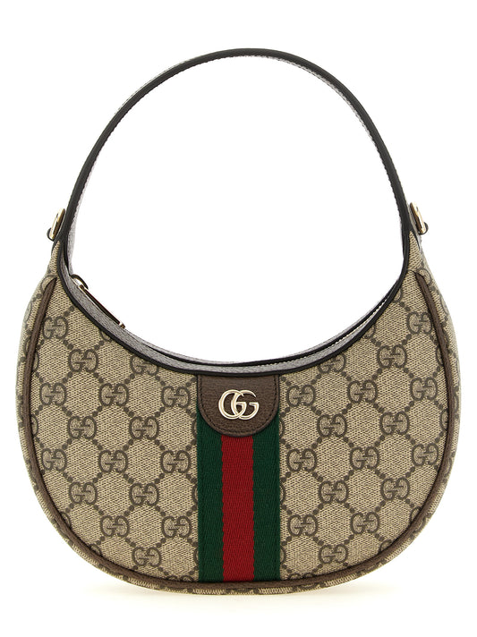 Beige Polyethylene Crossbody Bag