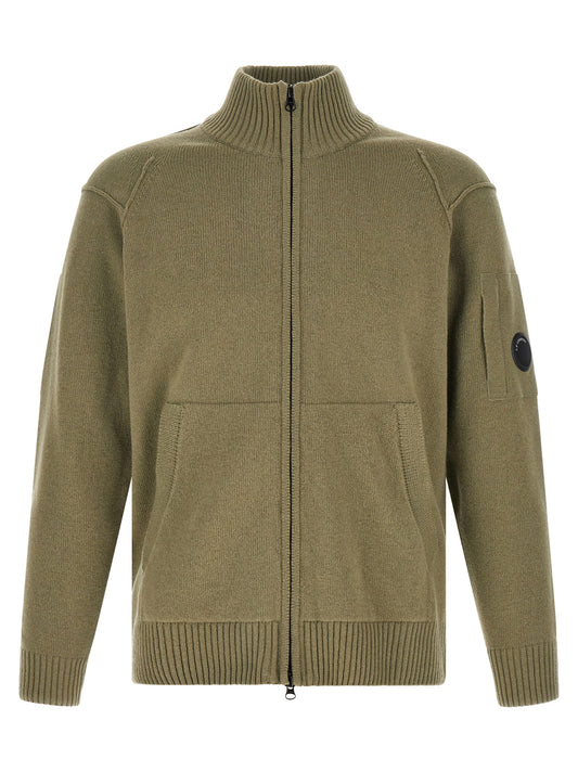 Bicolor Wool Cardigan