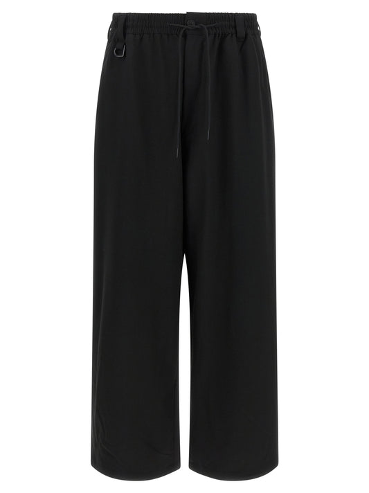 Black Wool Casual Pants