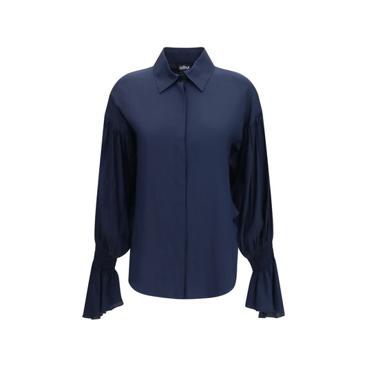 Blue Silk Shirt