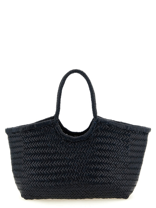 Blue Cowhide Shoulder Bag