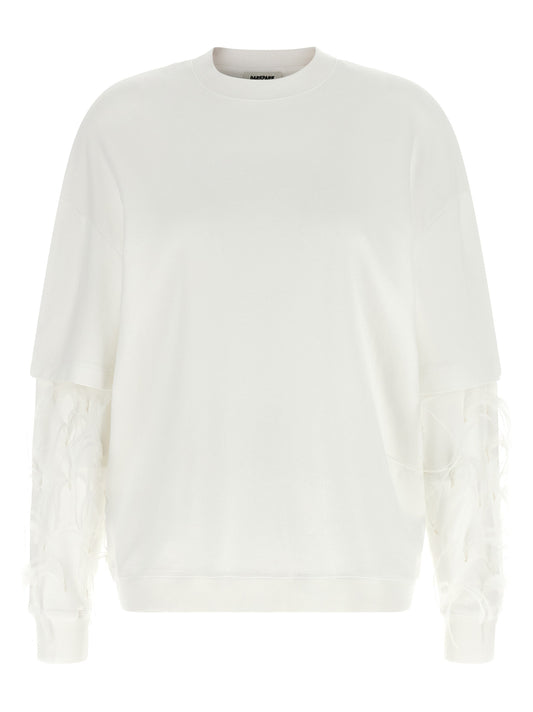 White Cotton Sweatshirt