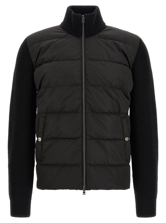 Black Wool Full-Length Jacket