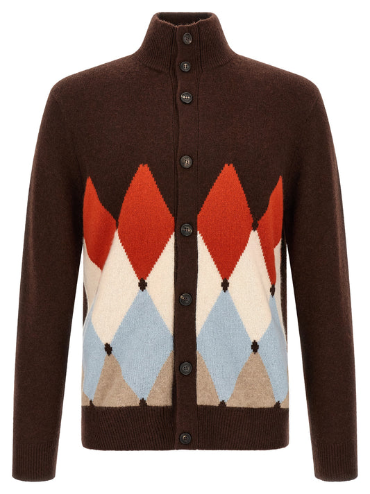 Brown Cashmere Cardigan