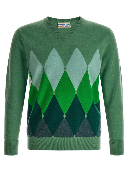 Bicolor Cashmere Cardigan