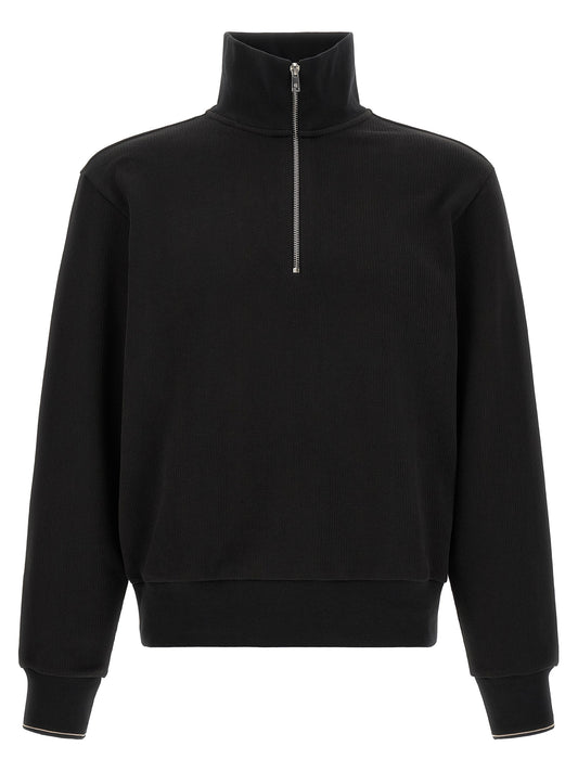 Black Cotton Sweatshirt