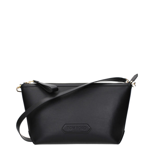 Black Leather Crossbody Bag