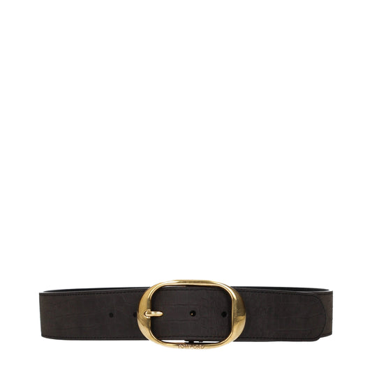 Brown Leather Regular Belt
