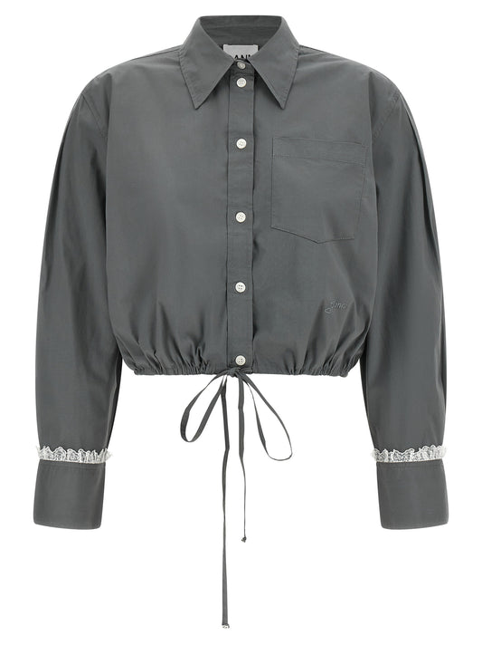 Gray Cotton Blouse