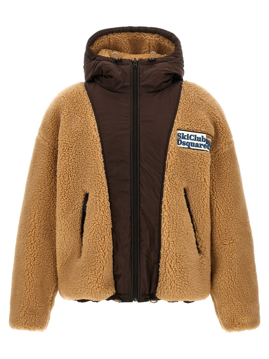 Brown Polyester Bomber