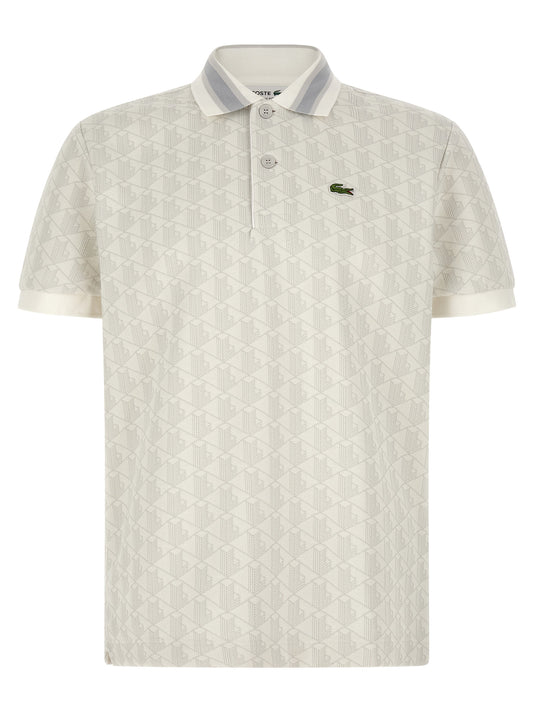 White Polyester Polo Shirt