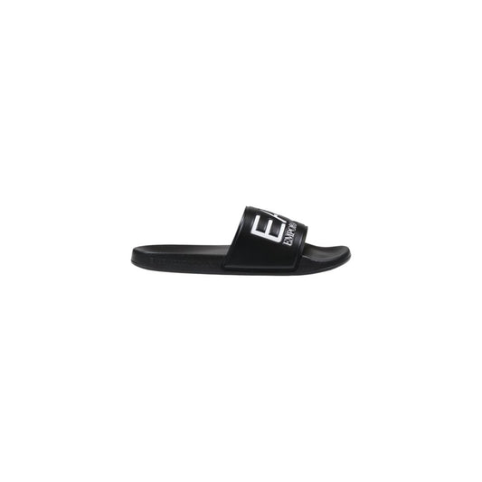 Black And White Pvc Slippers
