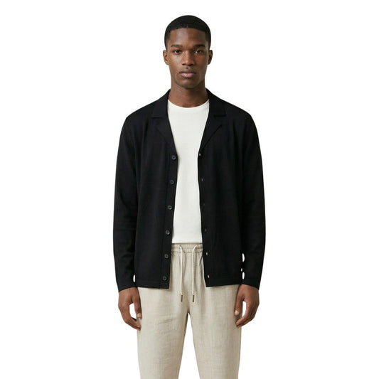 Black Viscose Cardigan