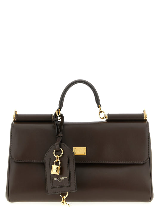 Brown Calfskin Crossbody Bag