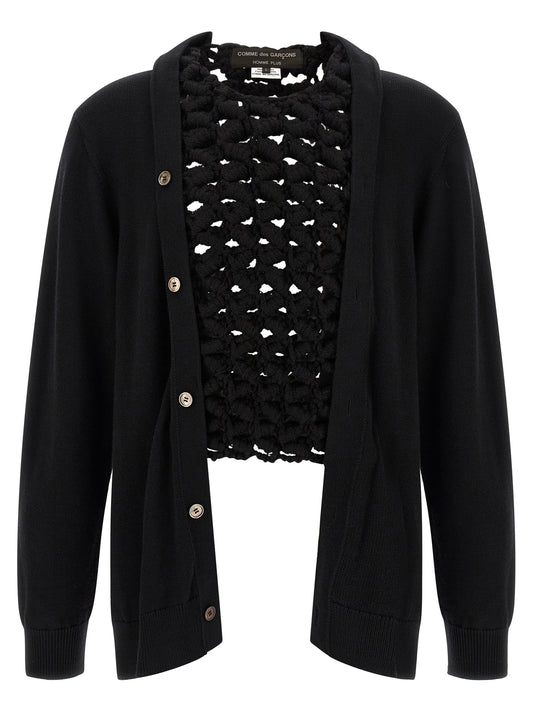 Black Wool Cardigan