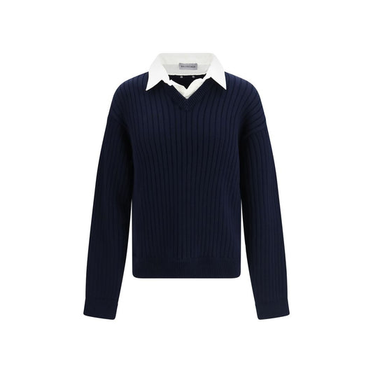 Blue Cotton Sweatshirt