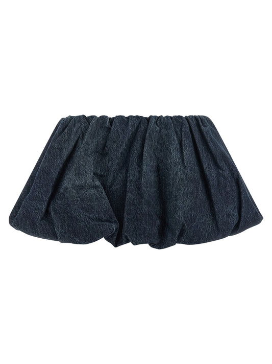 Blue Cotton Long Skirt