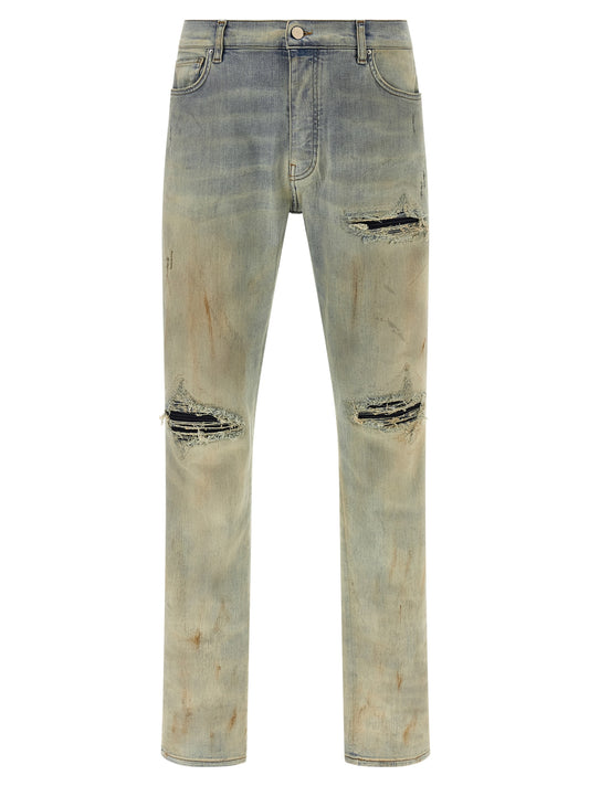 Beige Cotton Jeans Denim