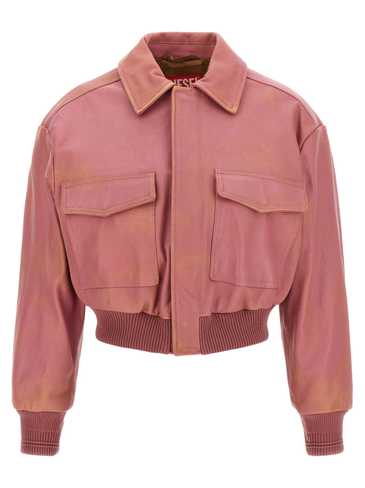 Multicolor Lamb Leather Leather Jacket