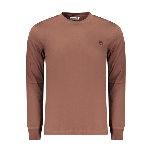 Brown Cotton Men's T-Shirt