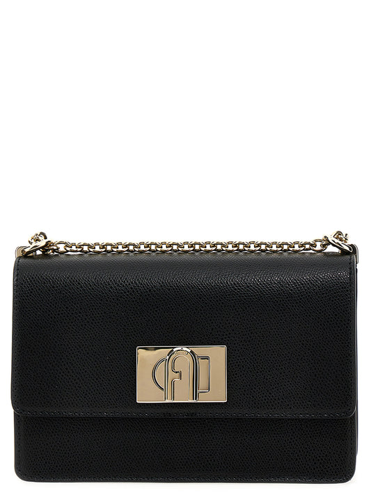 Black Leather Crossbody Bag