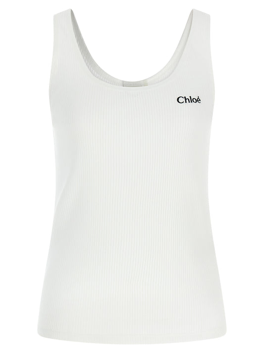 White Cotton Tank Tops
