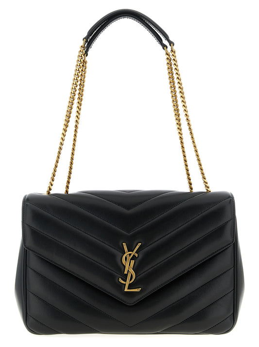 Black Lamb Leather Shoulder Bag