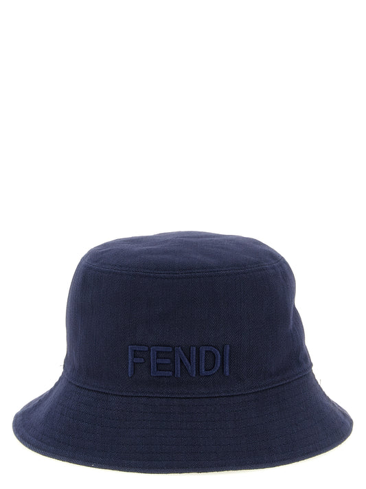 Blue Cotton Bucket Hat