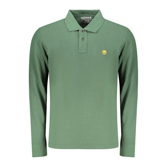 Green Cotton Men's Polo