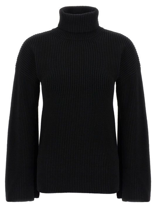 Black Wool Cardigan