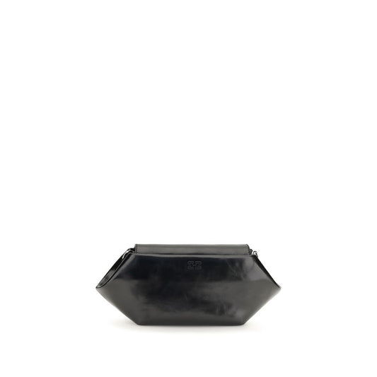 Black Polyethylene Shoulder Bag