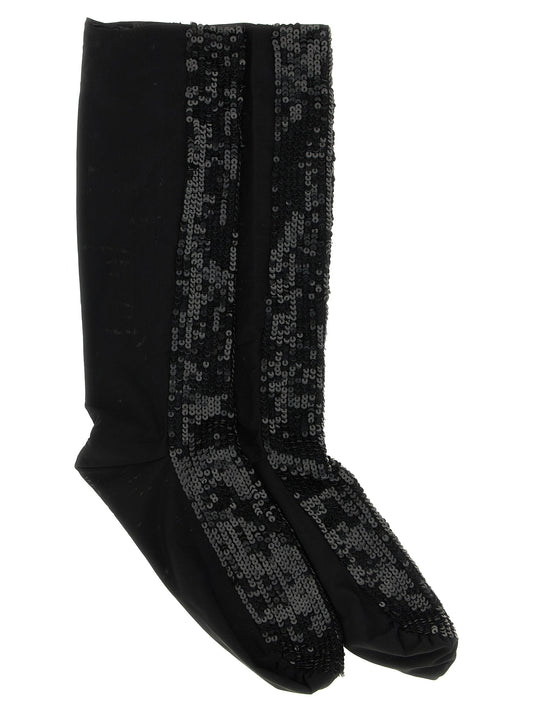 Black Polyamide Socks