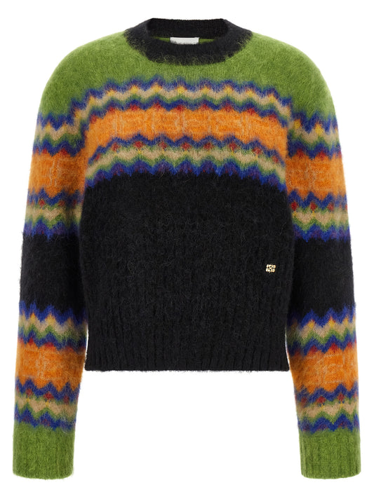 Multicolor Marabou Cardigan